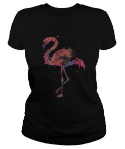 Official Pink Flamingo Watercolor  Classic Ladies