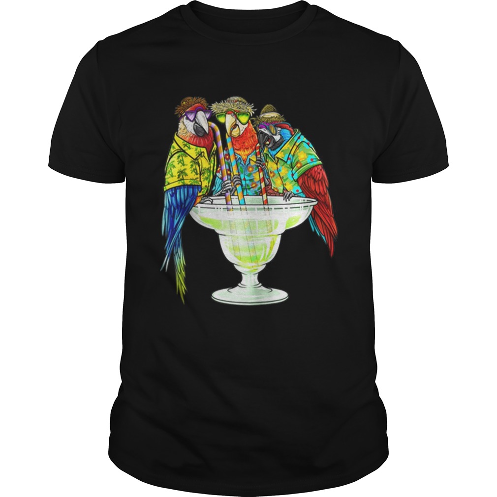 Original Parrots Drinking Margarita Hawaiin shirt