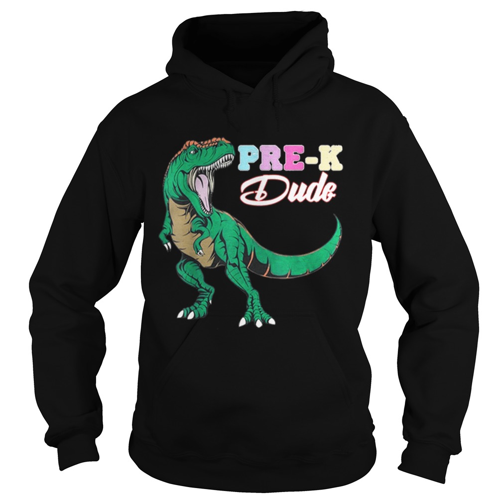 Pre K Dude First Day of School dinosaur T Rex kids Hoodie