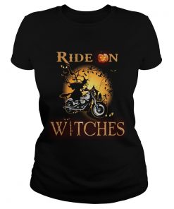 Ride on witches Motorcycle Halloween  Classic Ladies