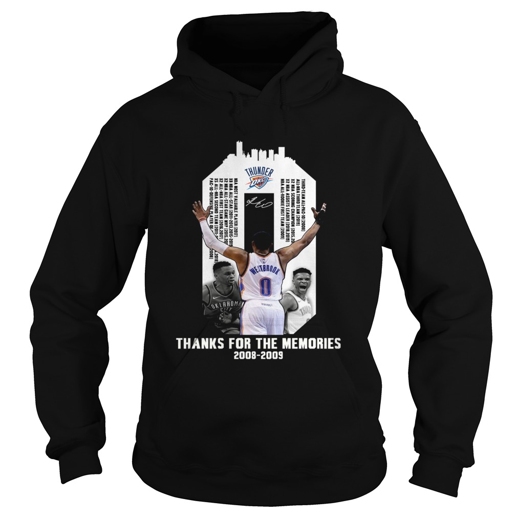 Russell Westbrook thank for the memories Hoodie