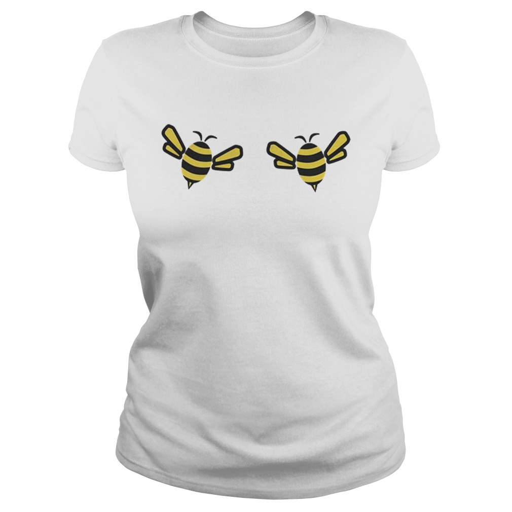 Save The Bees Bumblebee Boobies Boobees Funny Classic Ladies