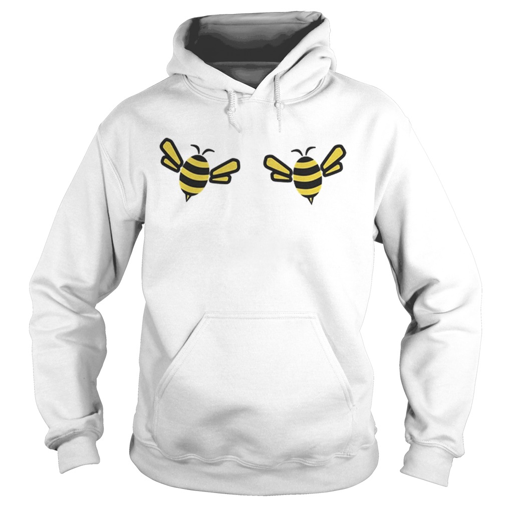 Save The Bees Bumblebee Boobies Boobees Funny Hoodie