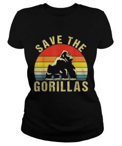 Save the silverback Gorilla animal rescue  Classic Ladies