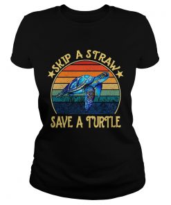 Skip a straw save a turtle vintage  Classic Ladies