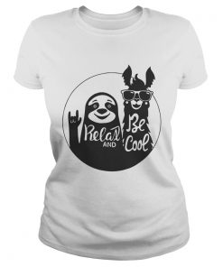 Sloth And Groove Kuzco Llama Relax And Be Cool Shirt Classic Ladies