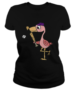 Smileteessports Flamingo Playing Baseball  Classic Ladies