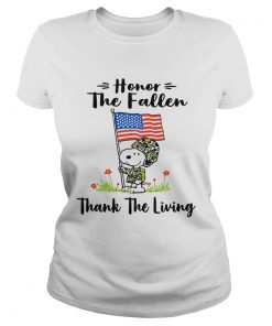 Snoopy honor the fallen thank the living  Classic Ladies