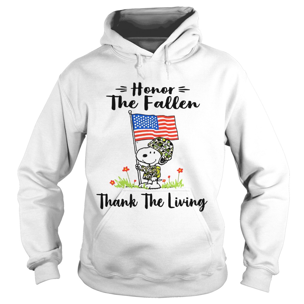 Snoopy honor the fallen thank the living Hoodie