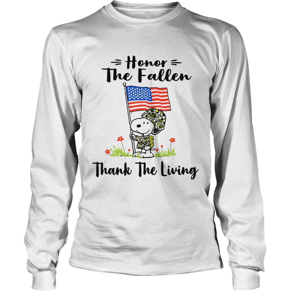 Snoopy honor the fallen thank the living LongSleeve