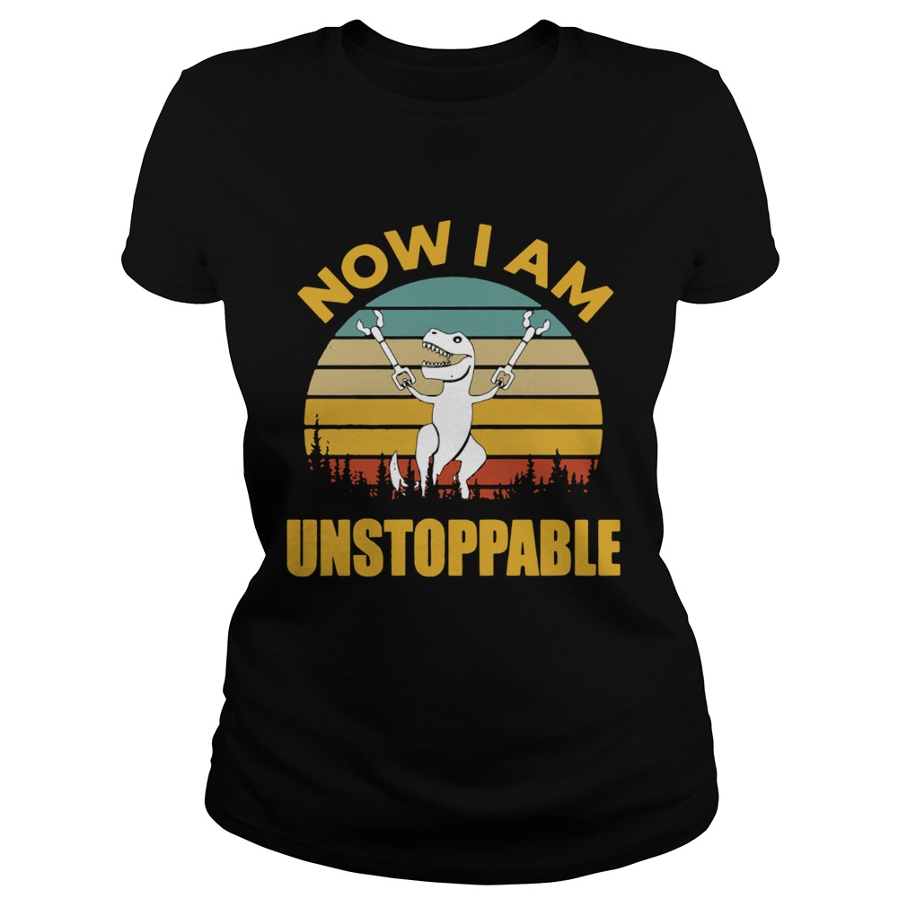 Stranger Things 3 Vintage I am unstoppable T Rex Classic Ladies