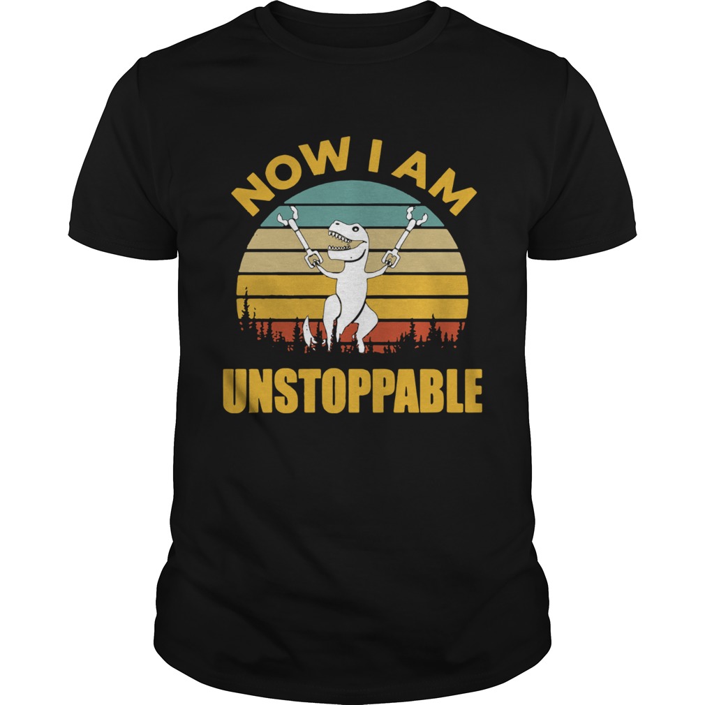 Stranger Things 3 Vintage I am unstoppable T Rex shirt