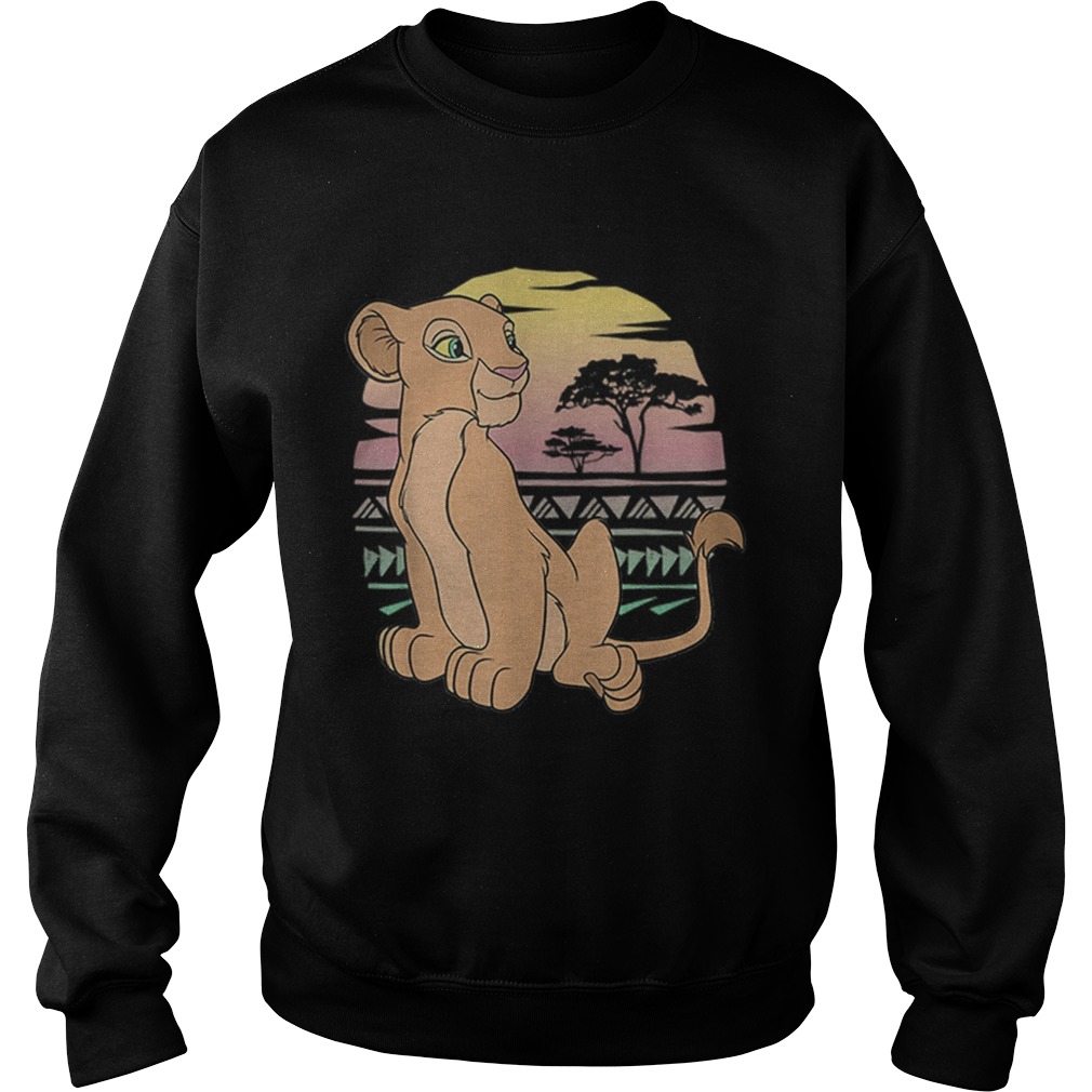 The Lion King 90s Nala VIntage Sunset Sweatshirt