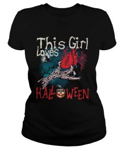 This girl loves Halloween heart  Classic Ladies