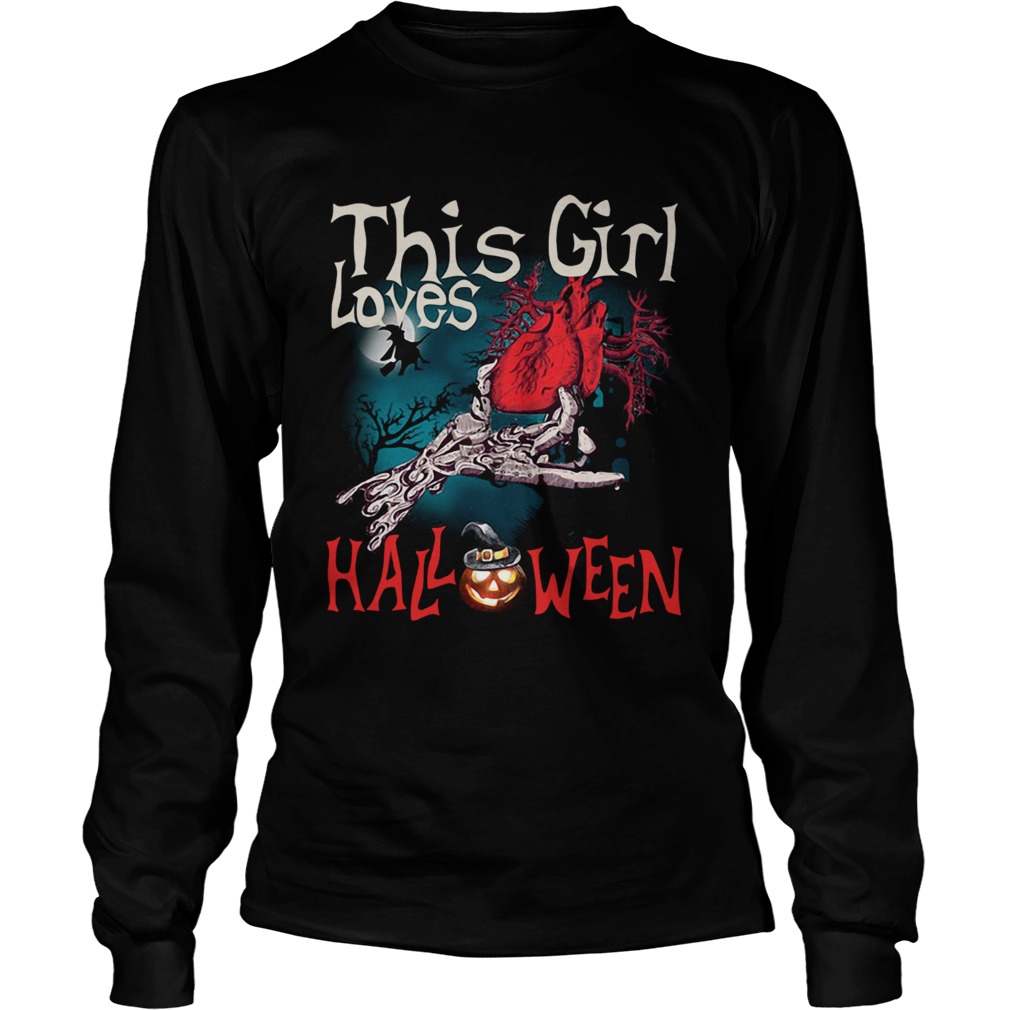 This girl loves Halloween heart LongSleeve