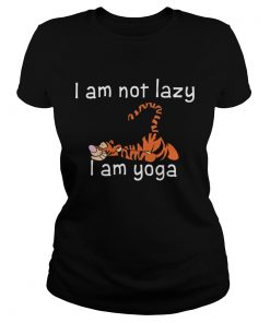 Tiger I am not lazy I am yoga  Classic Ladies