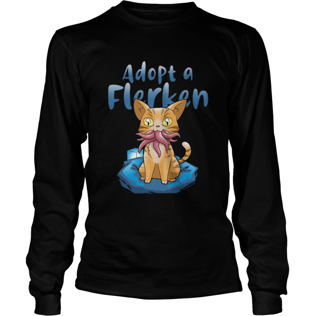 Top Adopt A Flerken Cat Eating Octopus LongSleeve