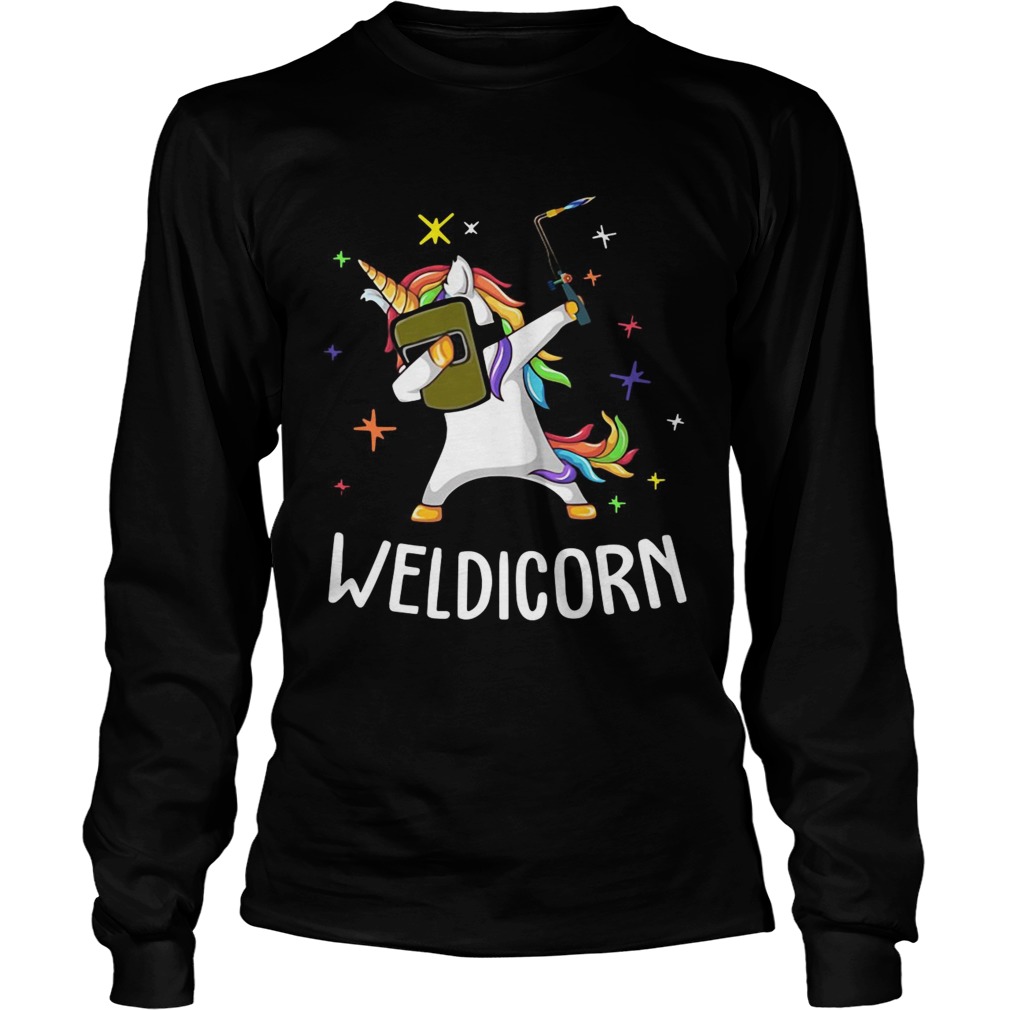 Unicorn Dabbing Weldicorn soldering LongSleeve