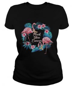 Uterine Cancer Awareness Flamingo Flock Cancer  Classic Ladies