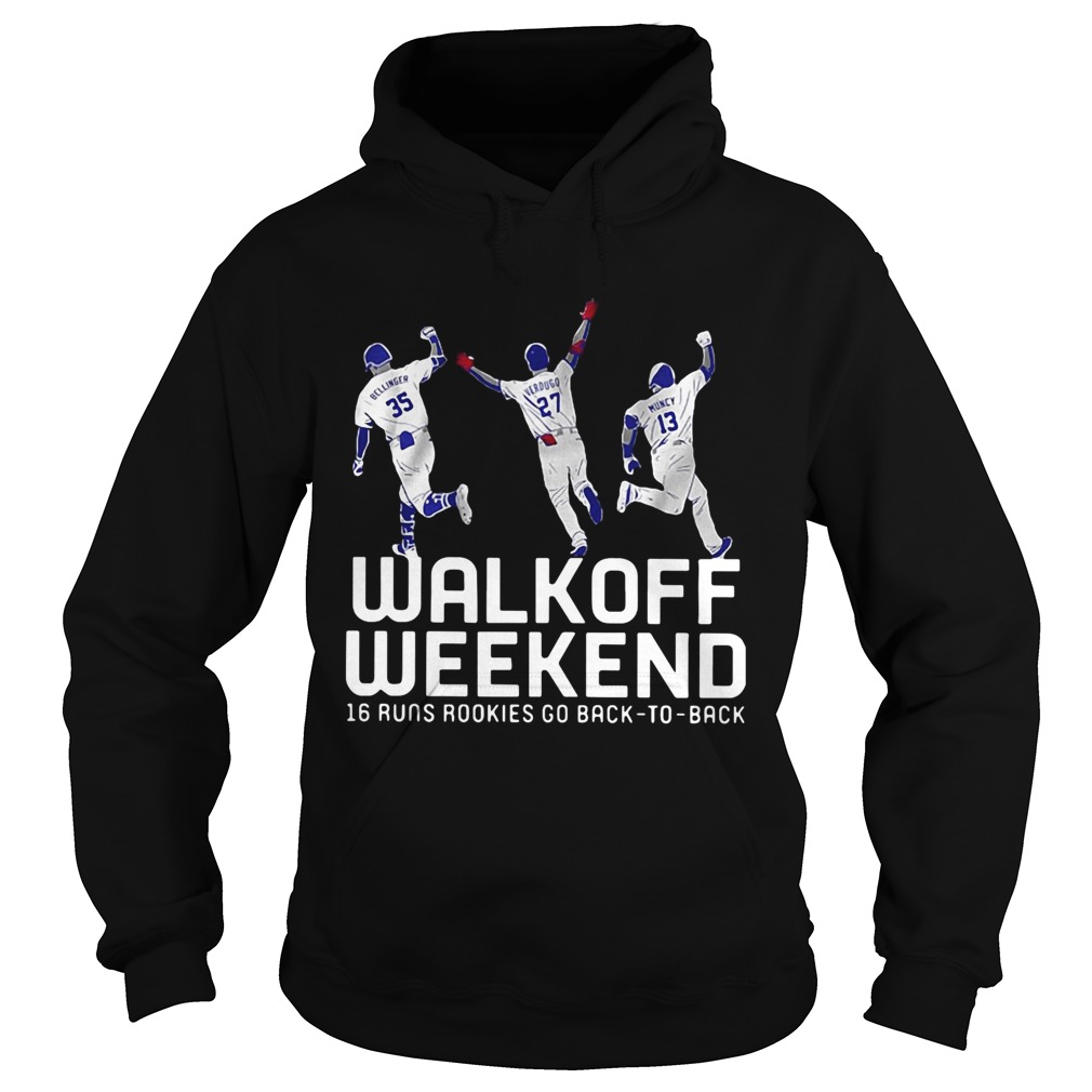 Walk off weekend 16 runs rookies go back Hoodie