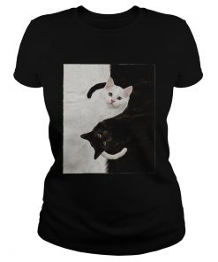 Yin Yang Cats black and white  Classic Ladies