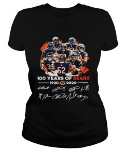 100 years of Chicago Bears 1920 2020 signature  Classic Ladies