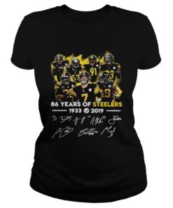 156629154286 Years of Steelers 1933-2019 signatures  Classic Ladies