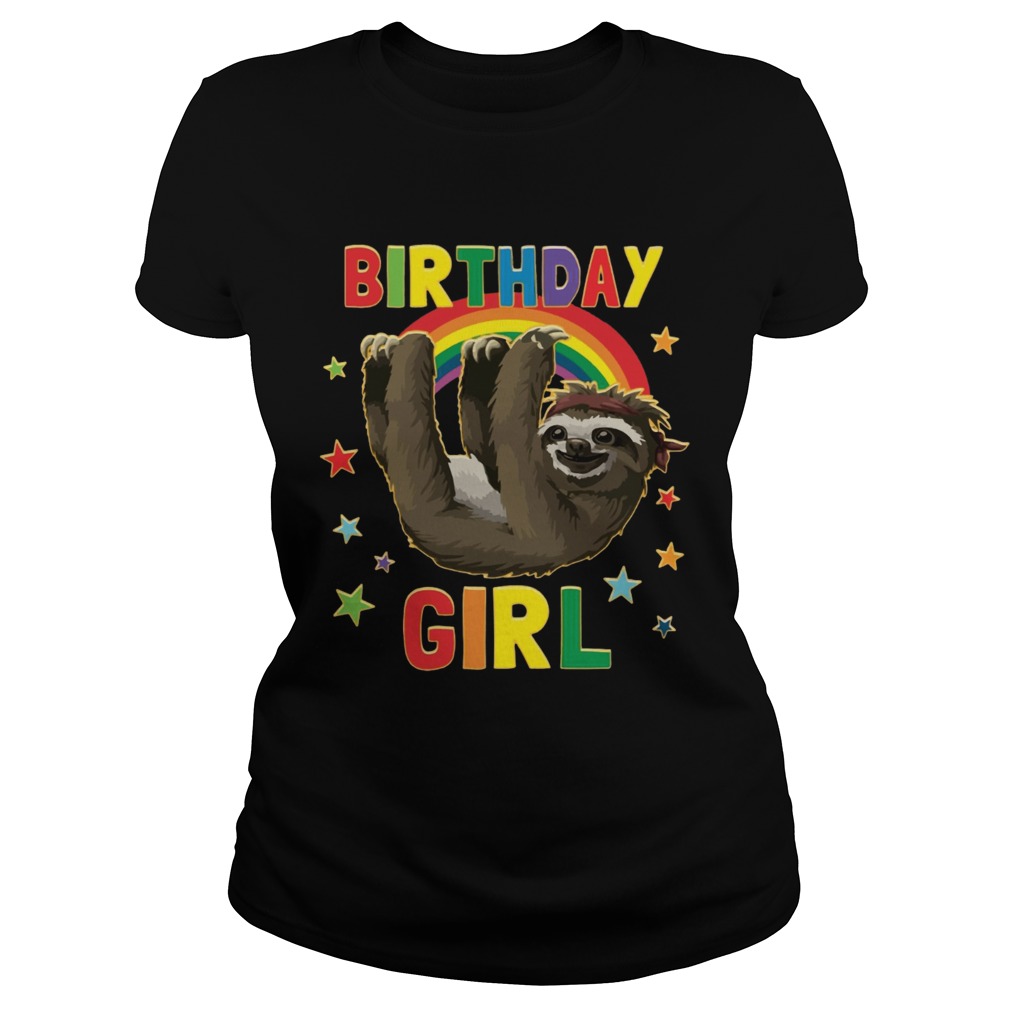 1567075636Birthday Girl Sloth Classic Ladies