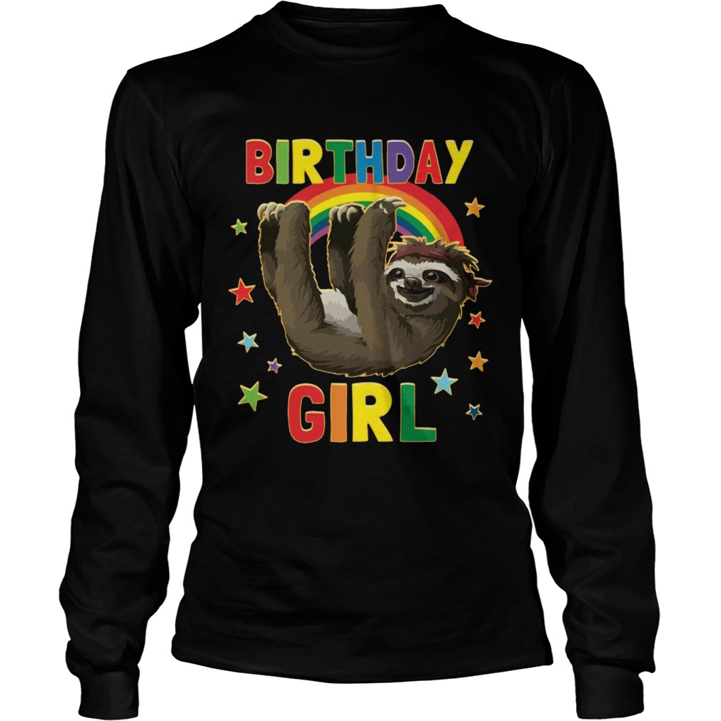 1567075636Birthday Girl Sloth LongSleeve