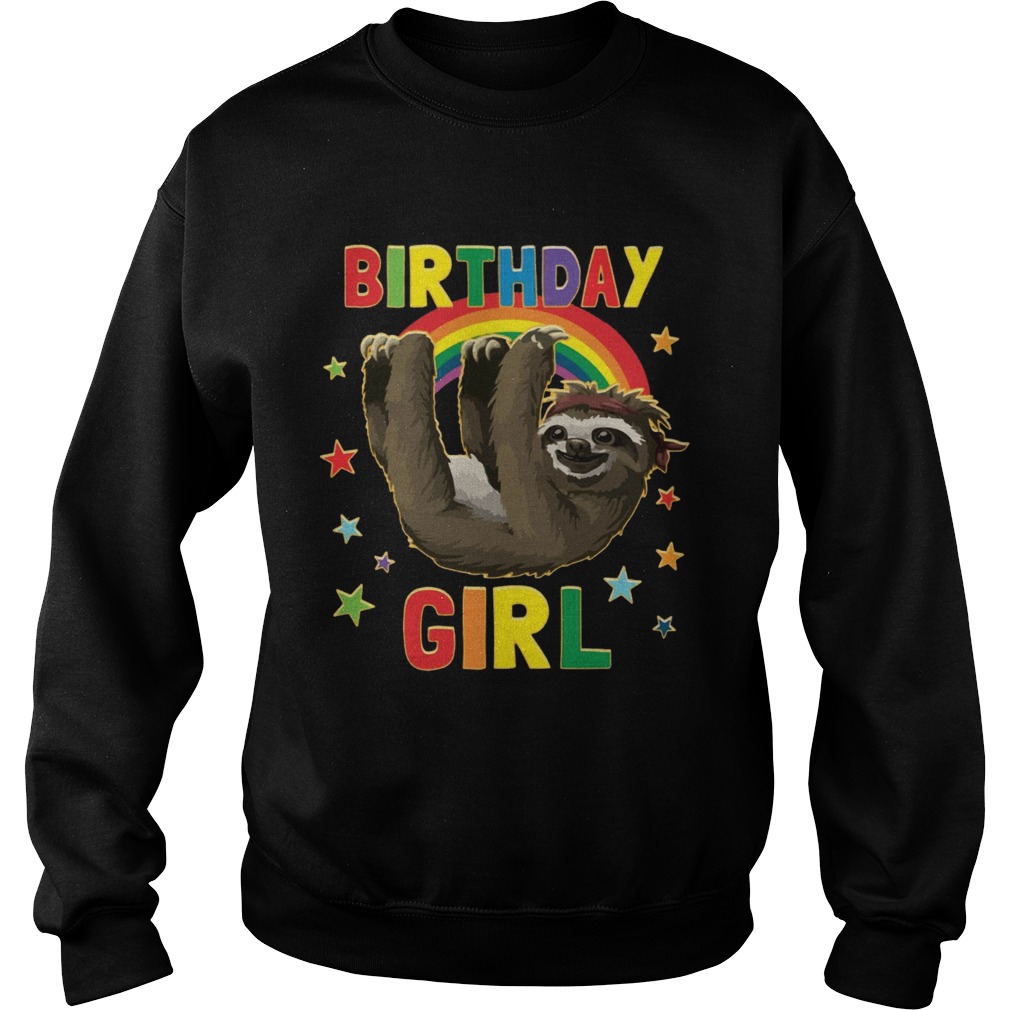 1567075636Birthday Girl Sloth Sweatshirt