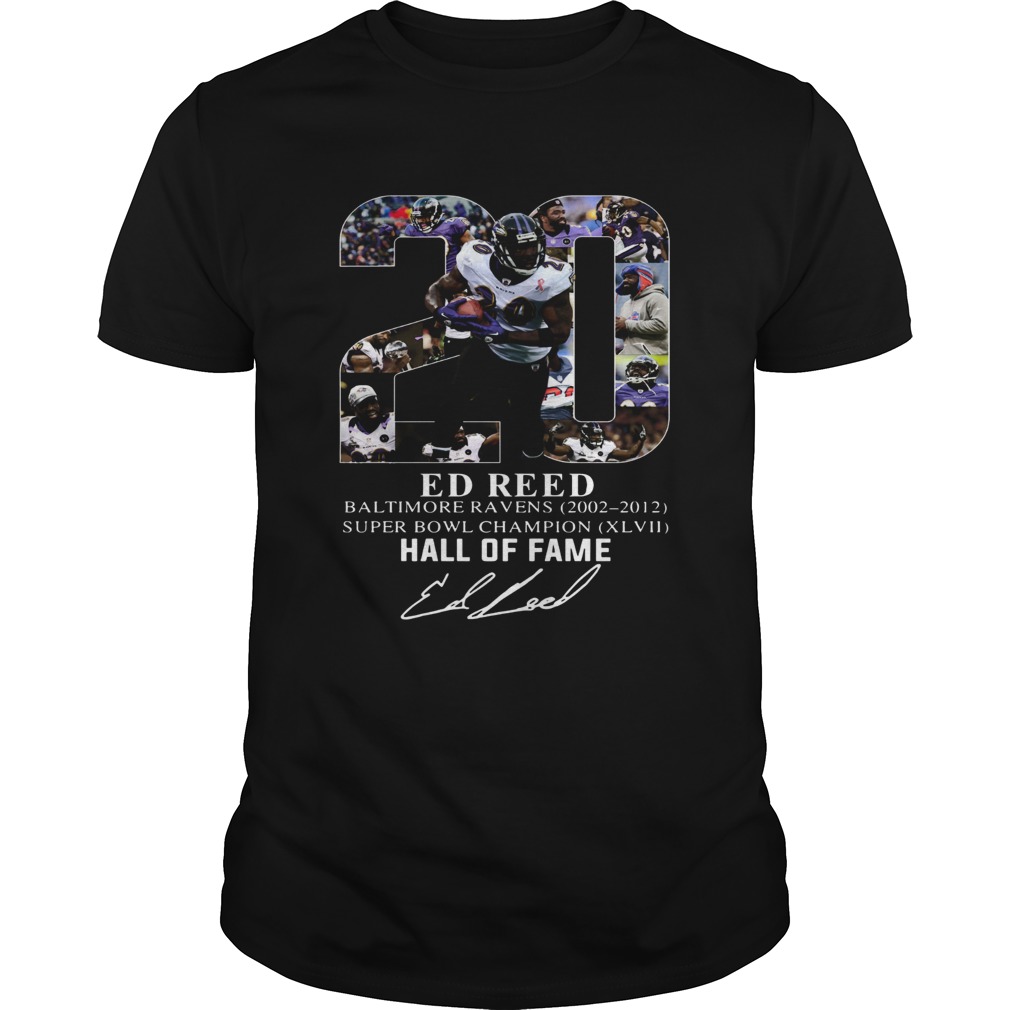 20 Ed Reed hall of fame shirt