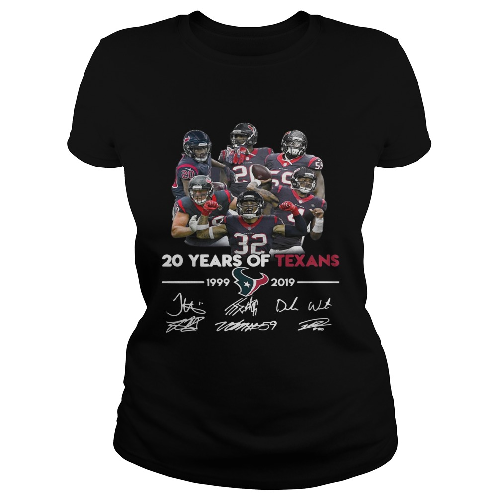 20 Years of Houston Texans 19992019 signature Classic Ladies