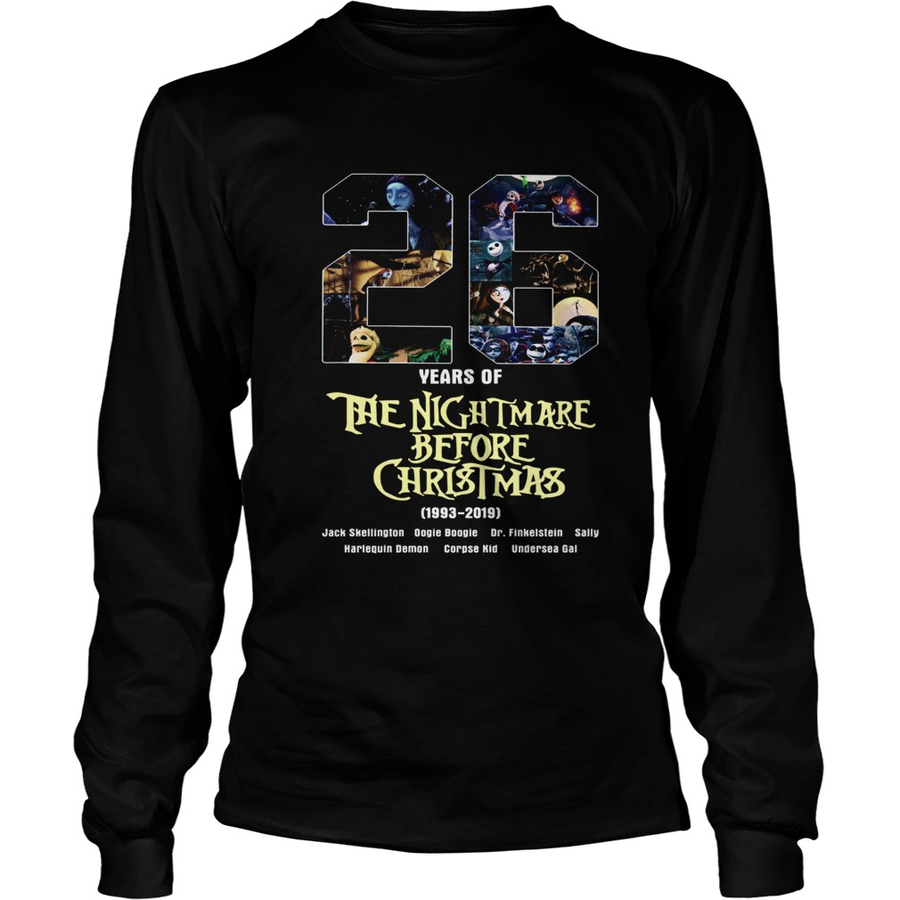 26 Years of The Nightmare Before Christmas 1983 2019 LongSleeve