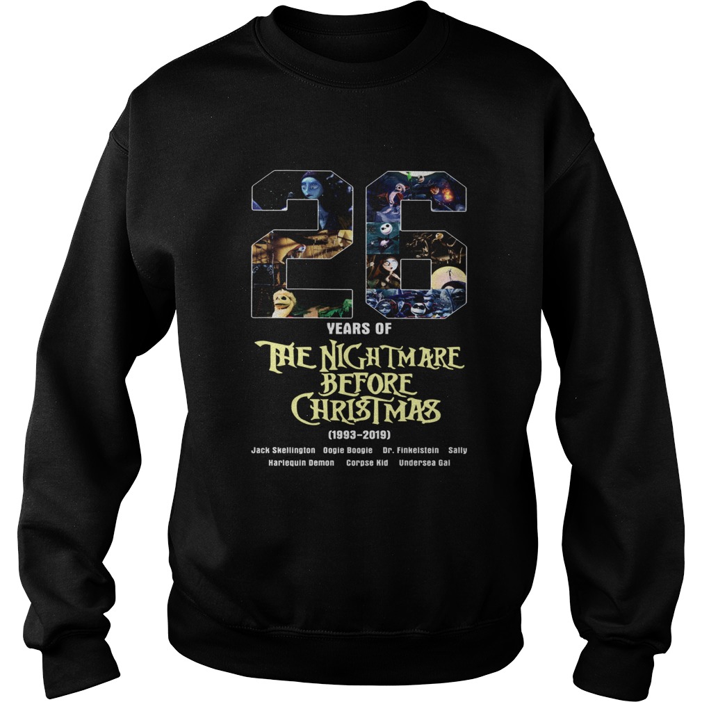 26 Years of The Nightmare Before Christmas 1983 2019 Sweatshirt