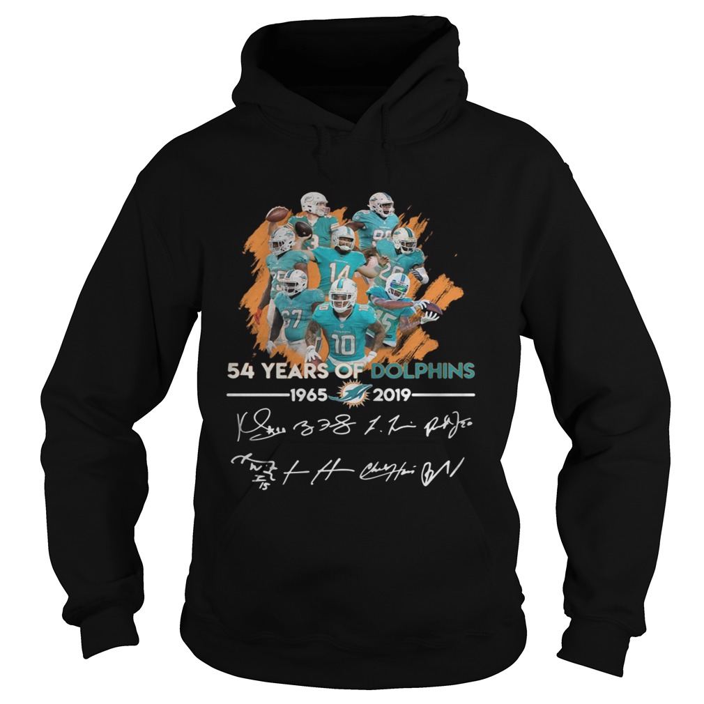 54 years of Dolphins 19652019 signature Hoodie