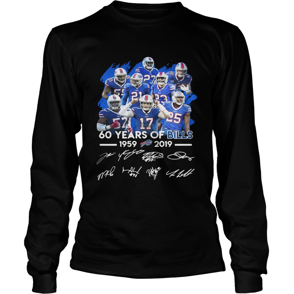 60 years of Bills 19592019 signature LongSleeve