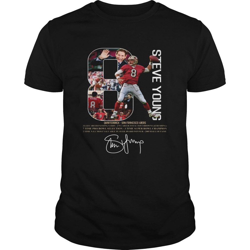 8 Steve Young San Francisco 49ers signature shirt