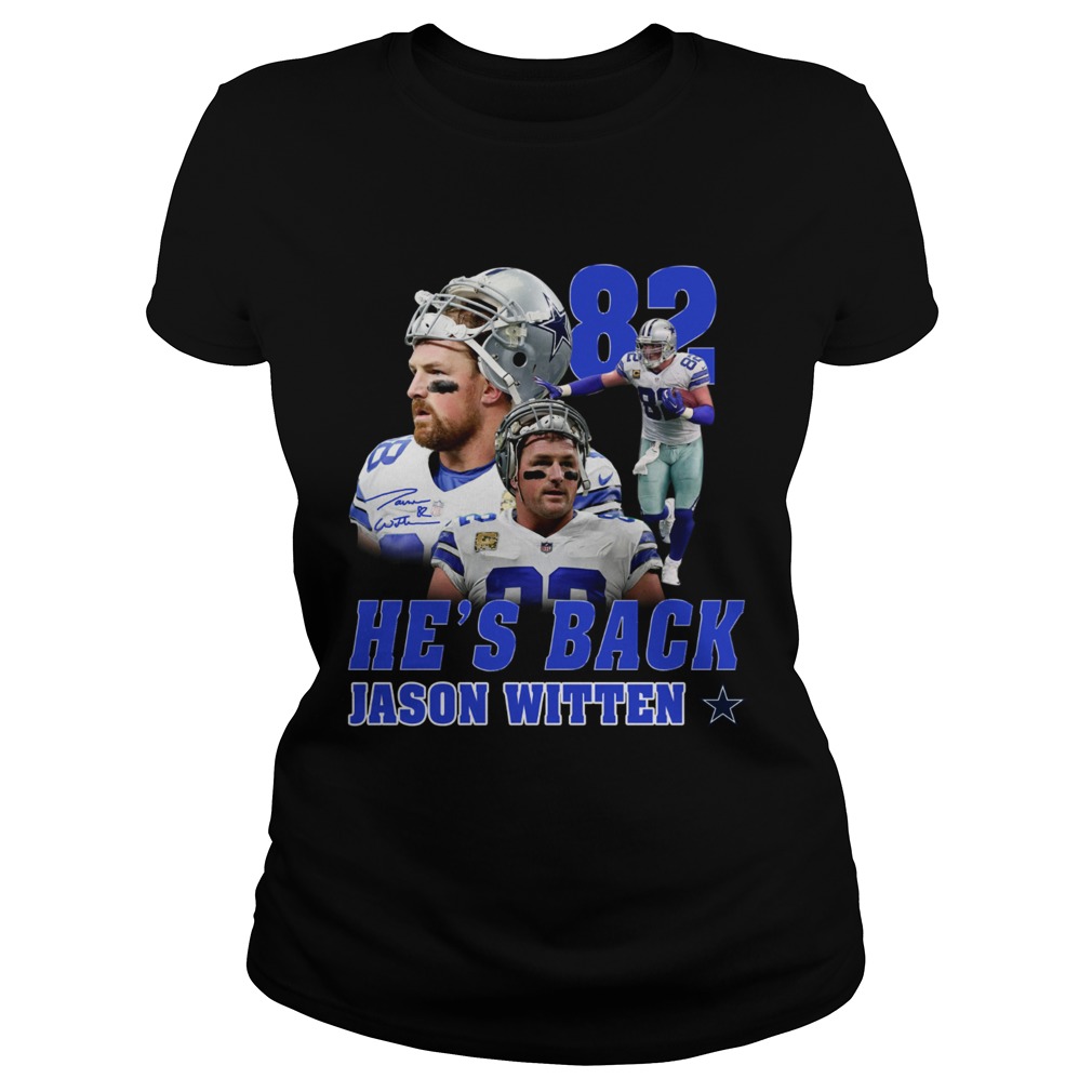 82 Hes back Jason Witten Dallas Cowboy Classic Ladies