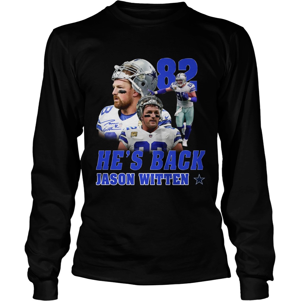 82 Hes back Jason Witten Dallas Cowboy LongSleeve