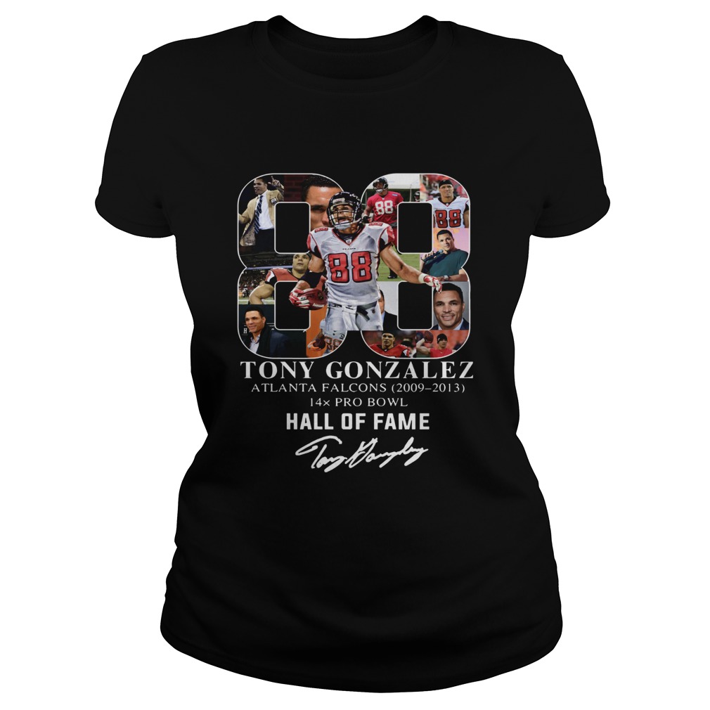 88 Tony Gonzalez Atlanta Falcons Hall Of Fame Classic Ladies