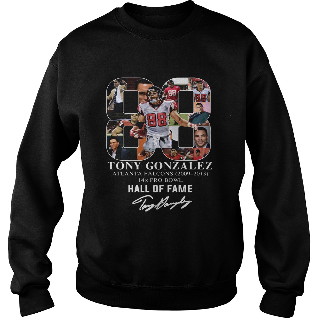 88 Tony Gonzalez Atlanta Falcons Hall Of Fame Sweatshirt