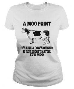 A moo pointIts like a cows opinion Itjust doesnt matter Its moo Classic Ladies