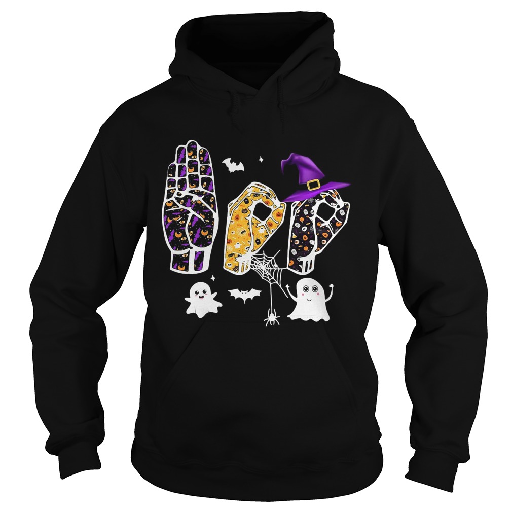 Asl Boo Halloween Hoodie