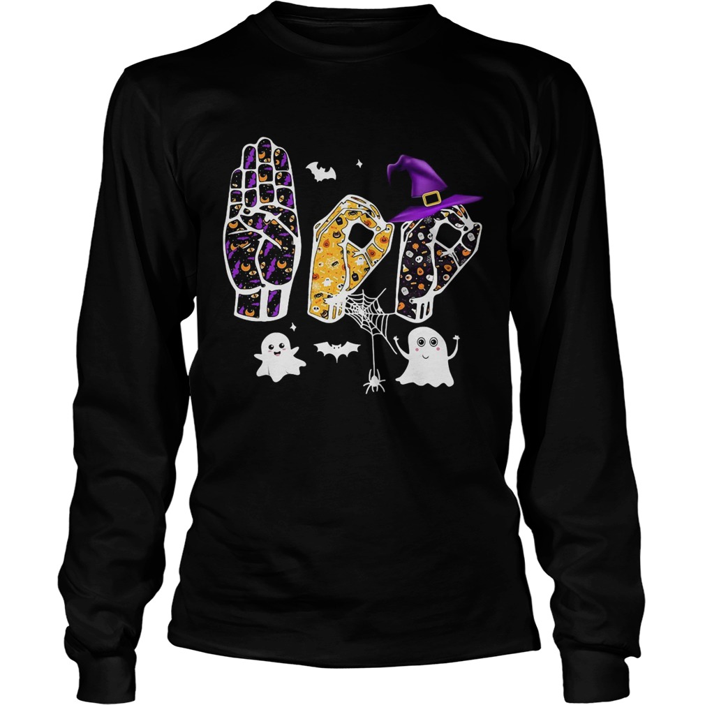 Asl Boo Halloween LongSleeve