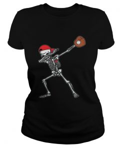 Awesome Dabbing Skeleton Baseball Funny Halloween Gift Boys  Classic Ladies