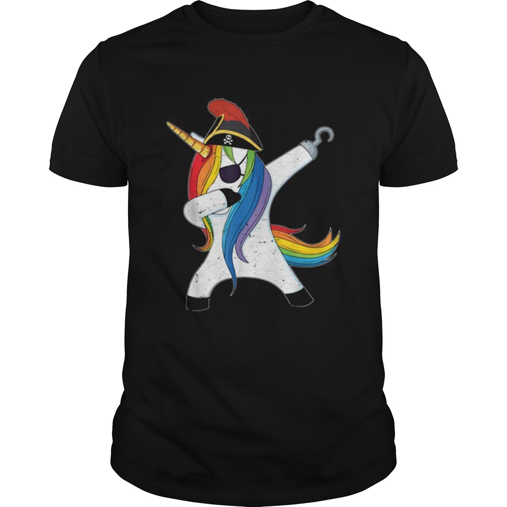 Awesome Dabbing Unicorn Pirate Halloween Costume Gift shirt