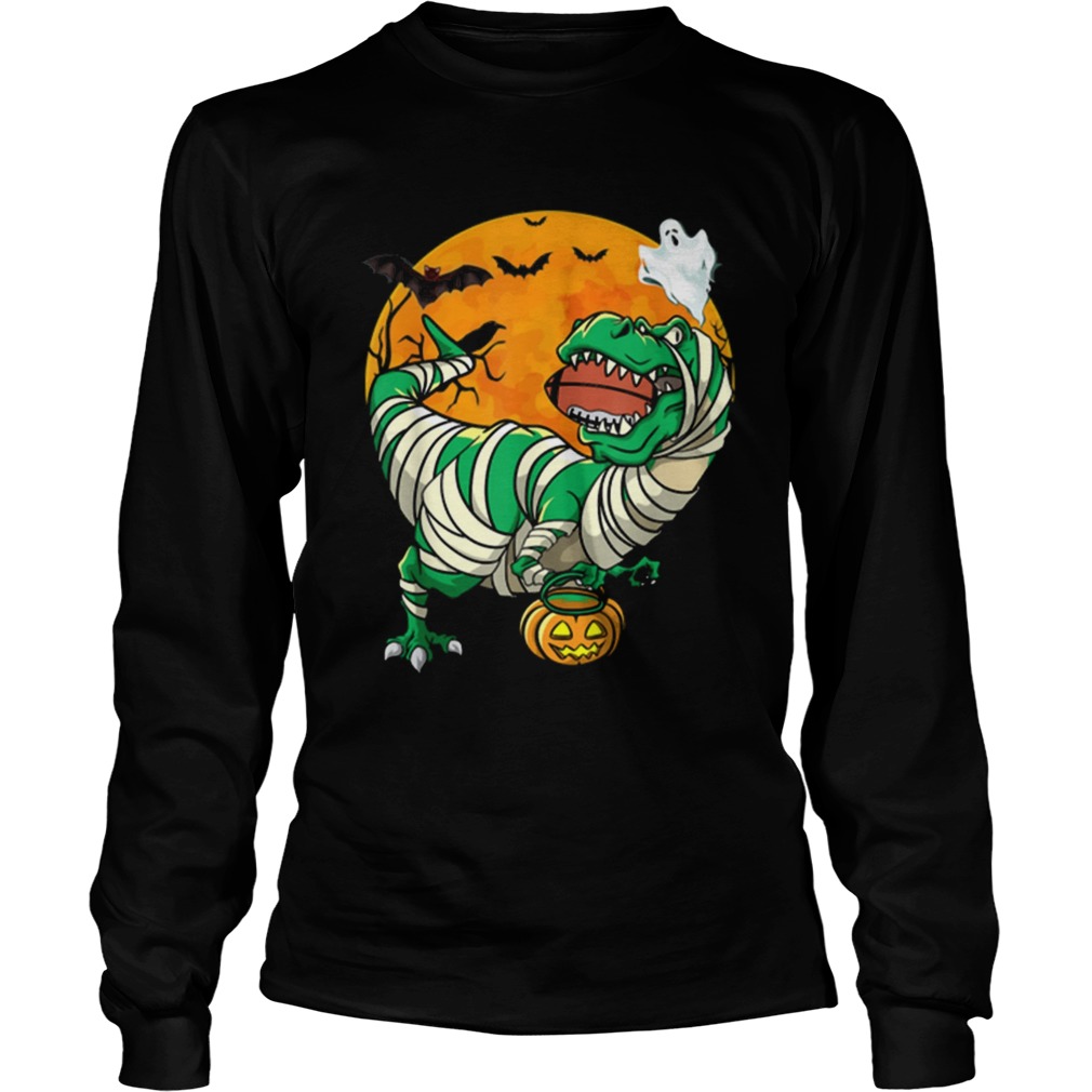 Awesome Football Player Mummy T Rex Dinosaur Halloween Costume LongSleeve