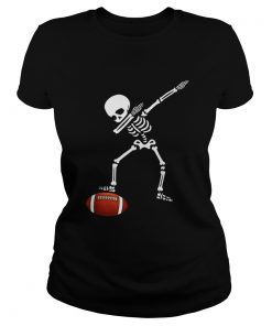 Awesome Football Skeleton Dabbing Sports Halloween Gift  Classic Ladies