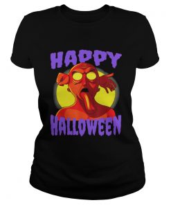 Awesome Happy Halloween Zombie Monster  Classic Ladies