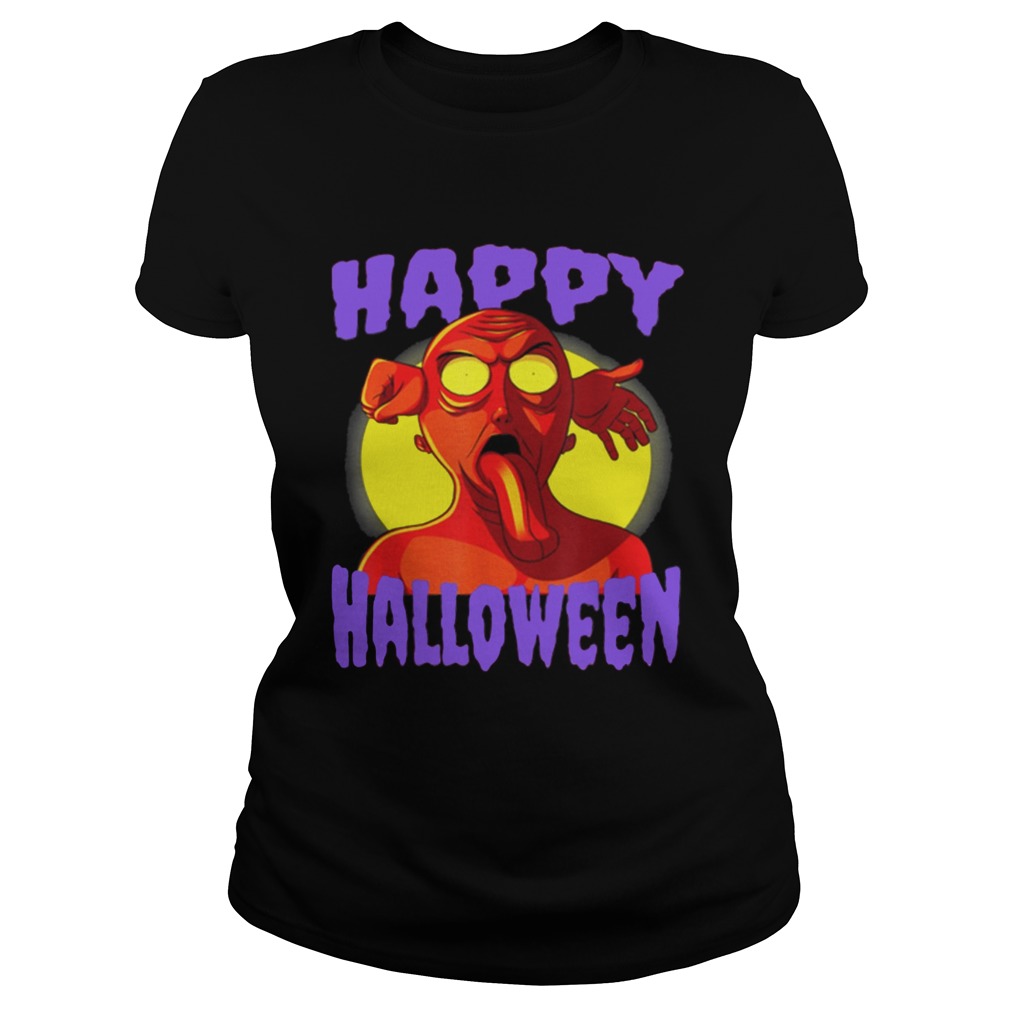 Awesome Happy Halloween Zombie Monster Classic Ladies